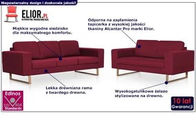 Zestaw wypoczynkowy Ladi 2+3 - Czerwone wino