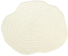 Ręcznie tuftowany, organiczny dywan 100% wełny – Ø 200 cm – kolor kości słoniowej – 2100 g/m² – ORENIA