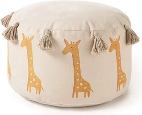 Dziecięca pufa z motywem żyrafy Savannah