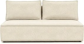 Sofa z Funkcją Spania MAVIA Kremowa Boucle Japandi