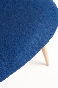 Zestaw 4 Krzese Teok Tkanina