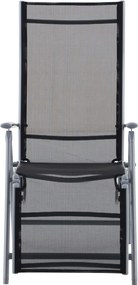 Czarne metalowe krzesło ogrodowe Ariola – Garden Pleasure