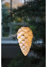 Biała wisząca świąteczna dekoracja świetlna ø 8 cm Celina – Sirius