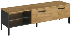 Loftowa nowoczesna szafka pod telewizor - Vinos 11X