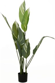 Sztuczna roślina z dużymi liśćmi, 118 cm