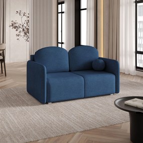 Masseno Sofa SUVI II z funkcją spania i pojemnikiem na pościel, Rozkładana sofa - Niebieski, NEVE 77