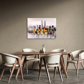 Obraz na szkle - Obraz na szkle przedstawiający duże miasto (70x50 cm)