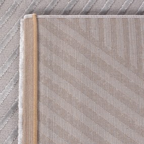 Dywan 3D nowoczesny Sahara Wstęga szary 80 cm x 250 cm