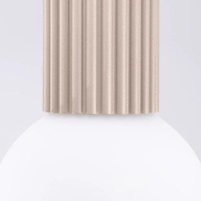 Plafon HALO taupe IP44 ryflowany SOLLUX  LIGHTING