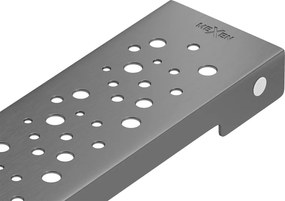 Mexen Flat M12 maskownica do odpływu liniowego 60 cm. gun gray szczotkowany - 1E21060