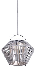Zewnetrzna Lampa stołowa w stylu bohemy szara z LED, 3-stopniowy ściemniacz, IP54, ładowana solarnie - DucoBoho Oswietlenie zewnetrzne