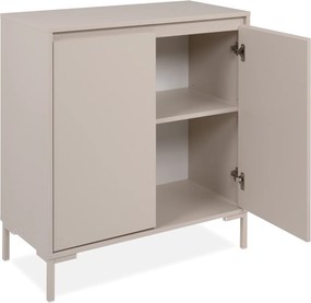 Beżowa komoda Korsika 81 cm, dwudrzwiowa