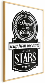 Plakat Big lesson 21x30 cm z ramą złotą bez marginesu ARTGEIST B