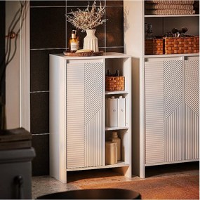 Szafka łazienkowa z 3 półkami BZR156-W