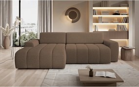 Narożnik SAVIO Lewostronny z Elektryczną Regulacją wolnostojący tkanina KANSAS 08 Cappucino WERSAL