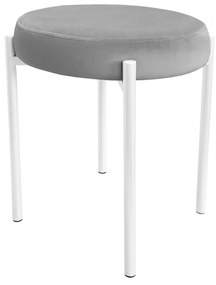 TABORET DIOR STOŁEK LOFT metal podstawa biała MG17