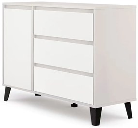 Komoda w stylu skandynawskim kaszmir + biały T1-F83
