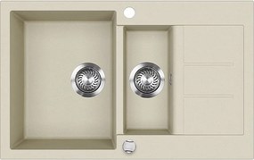 Zlewozmywak beżowy 80x50x20 seattle