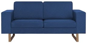 Granatowa elegancka dwuosobowa sofa - Williams 2X