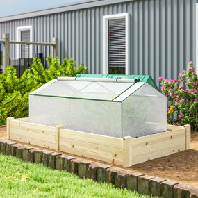 Outsunny Szklarnia z oknem, folia siatkowa PE, mrozoodporna folia szklarniowa, cieplarnia 180 x 90 x 70 cm Biały | Aosom PL