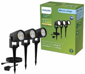 Philips Reuel GardenLink reflektor zewnętrzny LEDLow Voltage 3 szt., 3x1,5 W, 3x180 lm, 2700 K