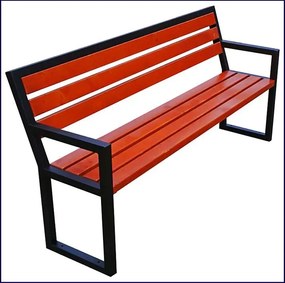 Ławka parkowa Gloria z podłokietnikami 150 cm Tamari