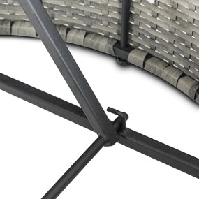 Zestaw modułowych mebli ogrodowych technorattan Island - łóżko ogrodowe