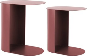 Metalowe stoliki zestaw 2 szt. 30x45 cm Riqueza Oval – Leitmotiv