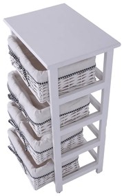 Komoda Ruby biały, 73 cm