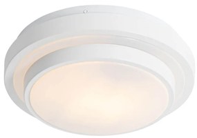 Nowoczesna lampa sufitowa biała 25 cm IP44 - Walden