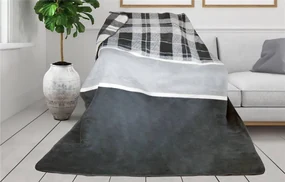 Koc BAWARIA 150x200 Glamour Collection szary Premium GRENO