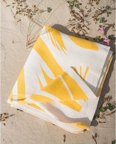 Żółty koc 165x200 cm Lino – noo.ma