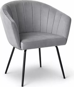 Nowoczesny fotel Acticare Ideal Black z metalowym stelażem