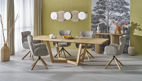 MASSIVE 3 stół rozkładany 160-250x90x77 cm dąb naturalny 6-10 osobowy
