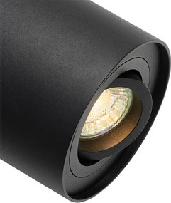 Inteligentny reflektor sufitowy czarny regulowany z WiFi GU10 - Rondoo up