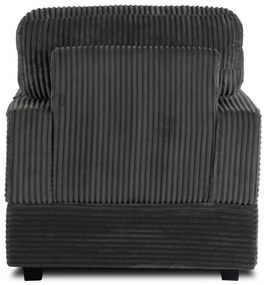 Fotel Wypoczynkowy Sofa NEO Szary Sztruksowy Nowoczesny