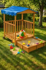 Piaskownica z daszkiem i werandą H3-F04