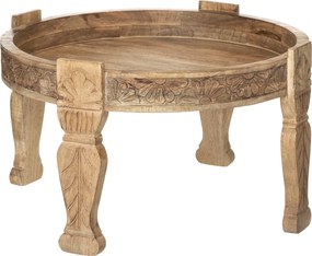 Drewniany stolik kawowy, Ø 74 cm