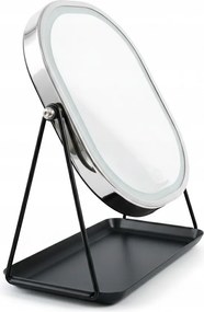 Lusterko Do Makijażu PREMIUM METALOWE Kosmetyczne PODŚWIETLANE LED | VOLAN