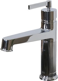 Art Deco bateria umywalkowa niska chromowana