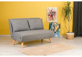 Szara rozkładana sofa 120 cm Folde – Artie