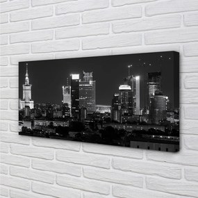 Obraz drukowany na płótnie Światła Warszawskiej Metropolii
