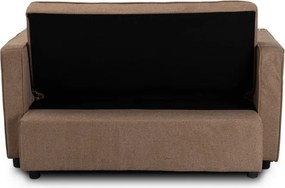 Fotel do Spania ASTER Rozkładany Amerykanka Brązowy Nowoczesny