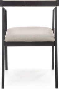 Nowoczesne drewniane krzesło z tapicerowanym siedziskiem Azul