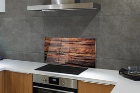 Panel szklany do Kuchni Słoje i Struktura Drewna