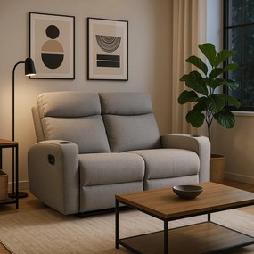 Sofa Rozkładana Dwuosobowa ALAN 2 Szara Nowoczesna do Salonu