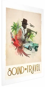 Plakat Sound Travel 29,7x42 cm bez ramy z marginesem ARTGEIST B