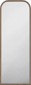 Duże lustro z drewna kauczukowego - szer. 60 x wys. 160 cm - Naturalny - SANYA
