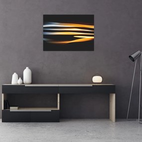 Obraz na szkle - czarny obraz (70x50 cm)