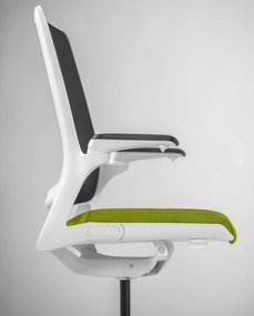 Krzesło biurowe z oparciem z siatki Smart Net White do pracy 24/7